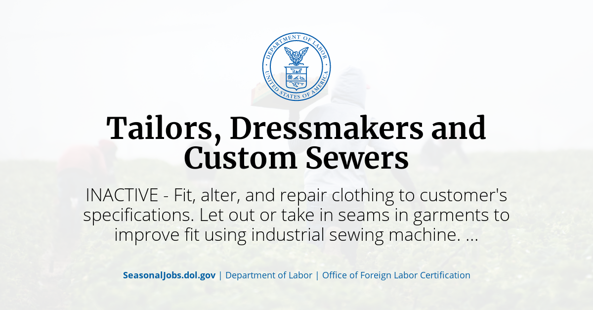 How to Become a Tailor, Dressmaker, and Custom Sewer - Career, Jobs &  Salary, Qualification, Exam