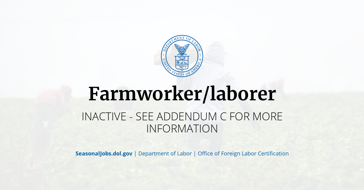 Farmworker/laborer | SeasonalJobs.dol.gov